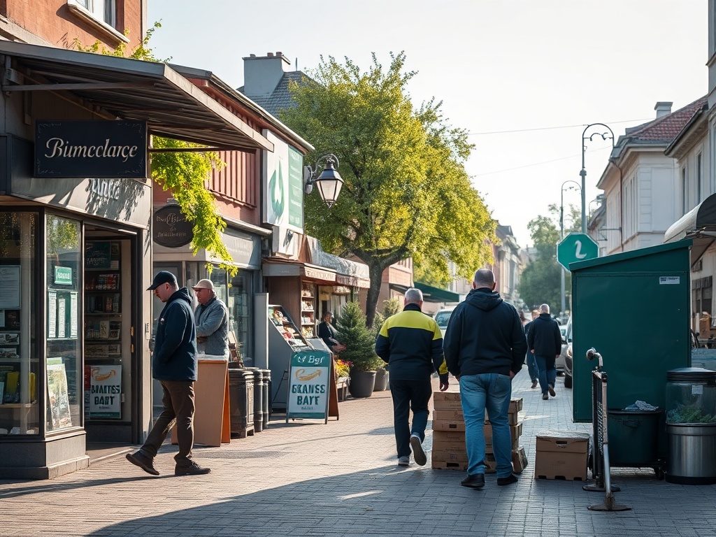 Grupa młodych ludzi uśmiecha się, symbolizując możliwości pracy bez doświadczenia w Inowrocławiu.
