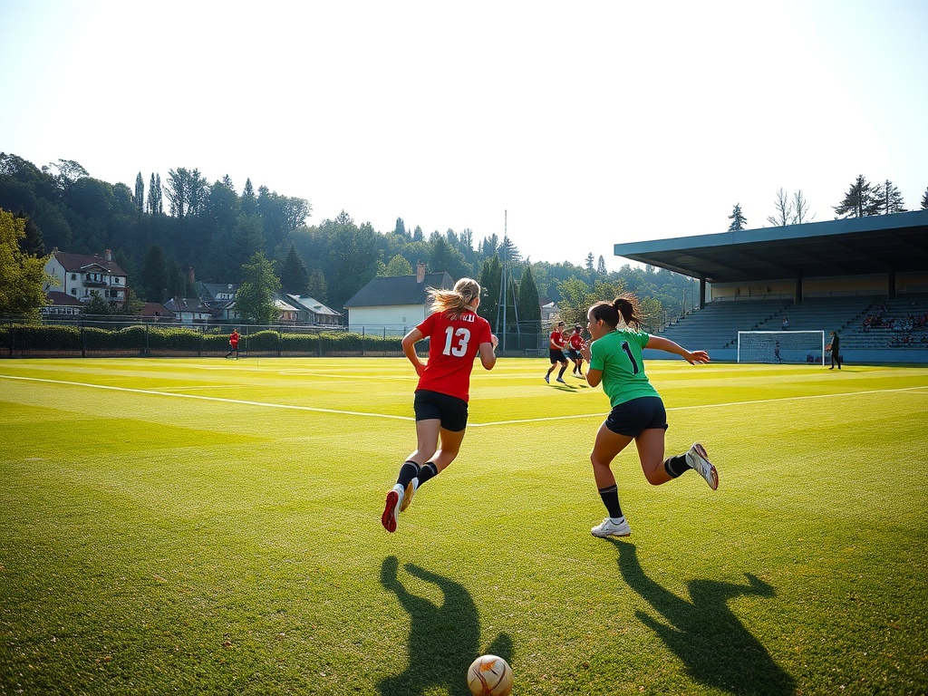 Grupa cheerleaderek w strojach sportowych podczas występu w Inowrocławiu