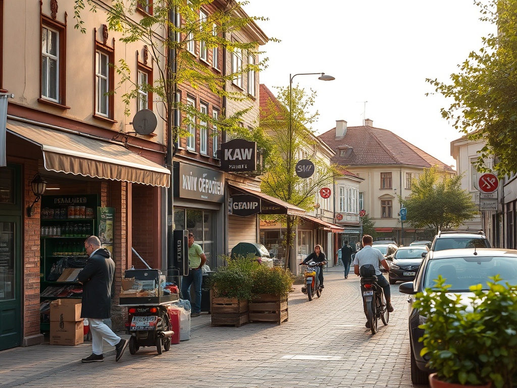 Mapa Inowrocławia z zaznaczonymi wskaźnikami bezrobocia i zarobków na tle danych GUS.