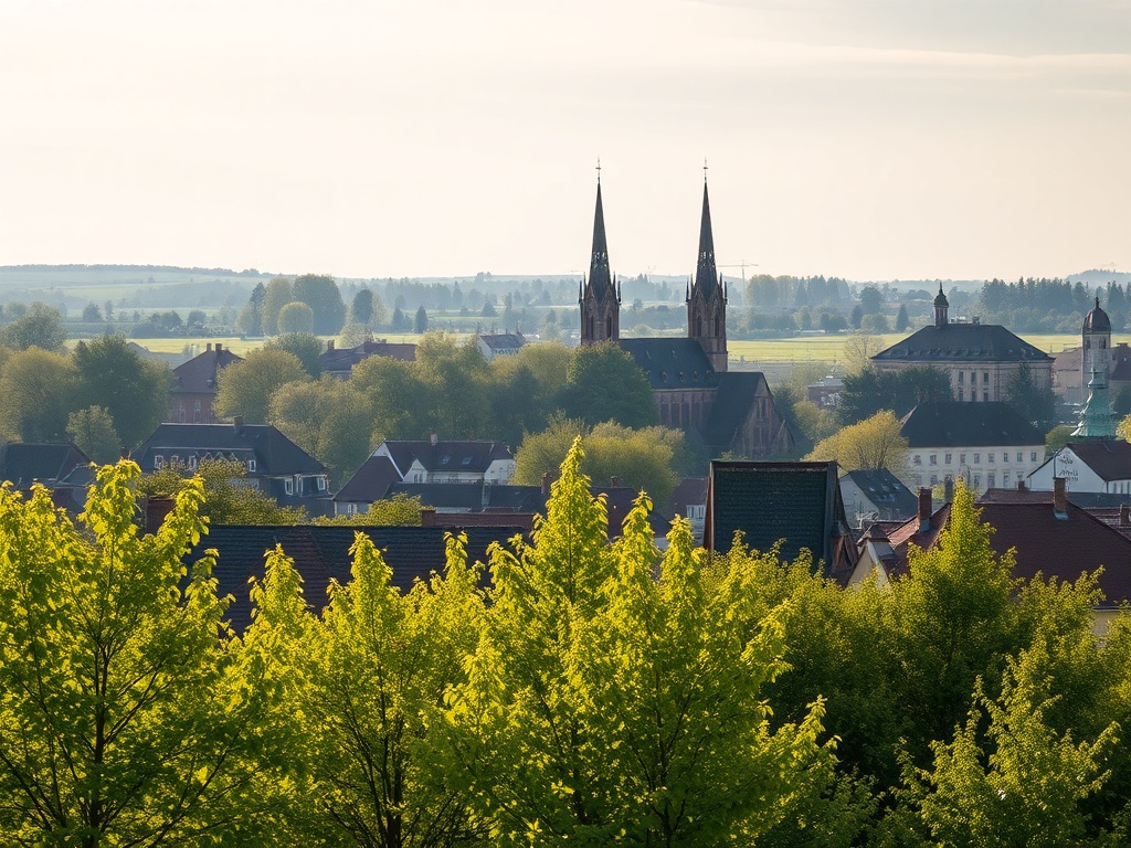 Majestatyczne, białe kwiaty kasztanowca na tle zielonych liści w Inowrocławskim Parku Miejskim.