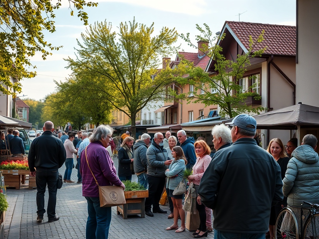 Panorama miasta Inowrocław z widocznymi charakterystycznymi budynkami i zielenią.
